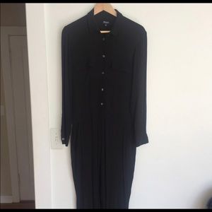 Madewell Collared Black Jumpsuit